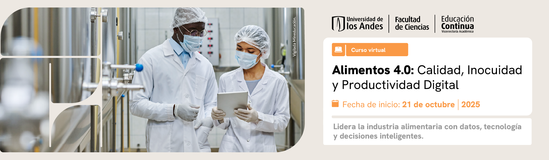 Curso Alimentos 4.0: Calidad, Inocuidad y Productividad Digital
